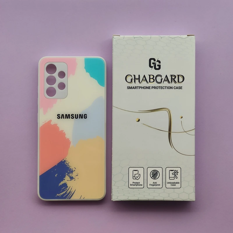 کاور قاب گارد مدل پشت گلس فانتزی مناسب برای گوشی موبایل سامسونگ Galaxy A32 4G