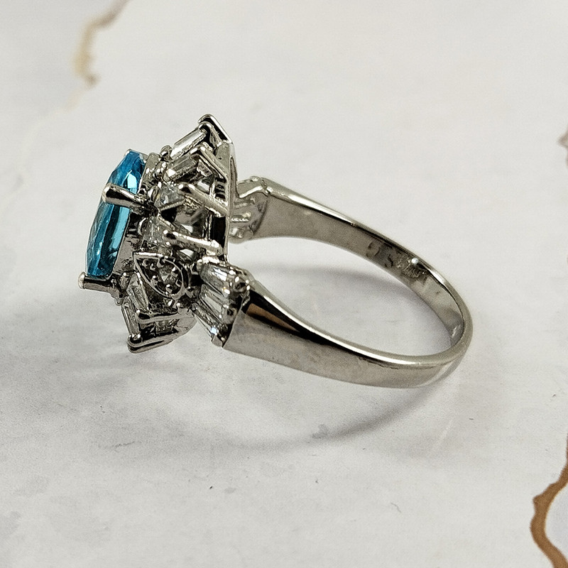 انگشتر نقره زنانه سلین کالا مدل توپاز کد 21 انگشتر نقره زنانه سلین کالا مدل توپاز کد 21