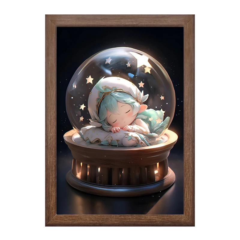 تابلو خندالو طرح دختر کیوت کد F9354