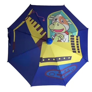 چتر بچگانه مدل فانتزی طرح گاو بولدوزر سوار کد  A COW 55