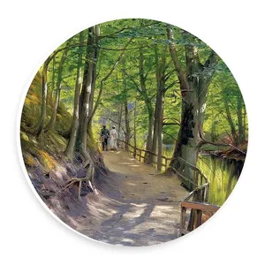   دیوارکوب طرح پیاده روی در جاده جنگلی مدل wtb861