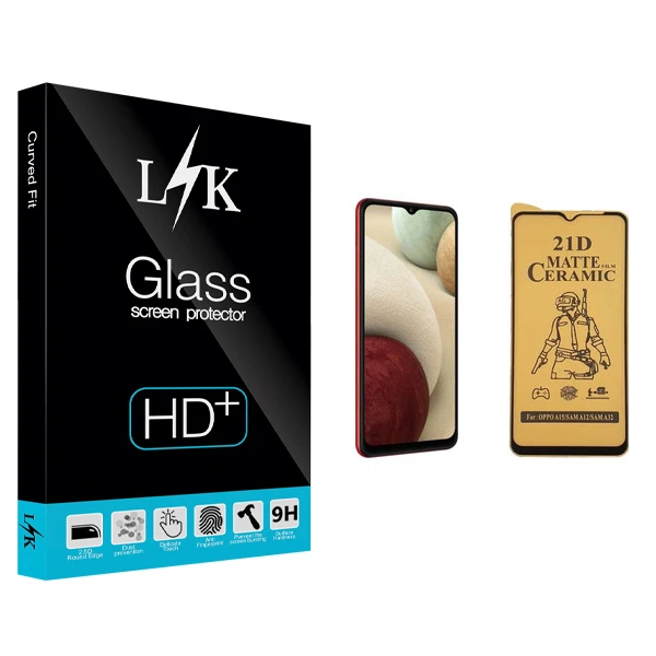 محافظ صفحه نمایش سرامیکی ال کی مدل +LITE مناسب برای گوشی موبایل سامسونگ Galaxy A12