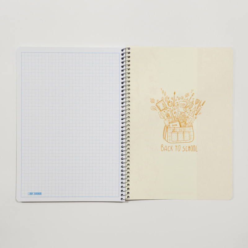 دفتر شطرنجی 50 برگ اسپادانا مدل ریز کد 5812345 مجموعه 4 عددی