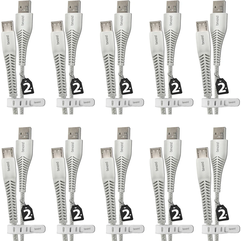 کابل تبدیل USB به MicroUSB بیاند مدل BUM-302LT FAST CHARGE طول 2 متر بسته 10 عددی