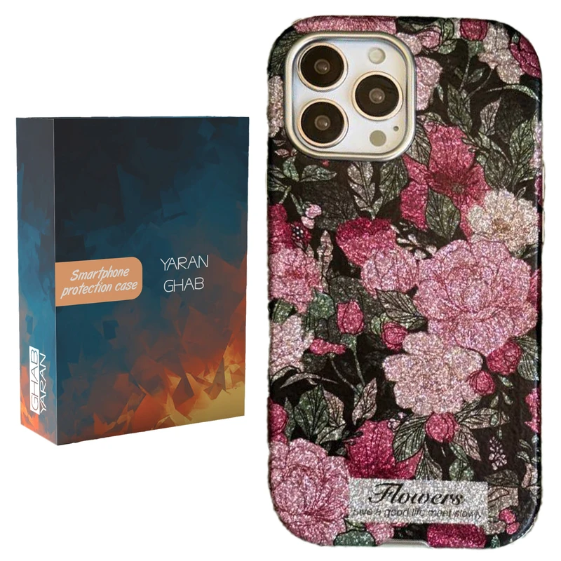 کاور قاب یاران مدل رز اکلیلی مناسب برای گوشی موبایل اپل iPhone 13 Pro 