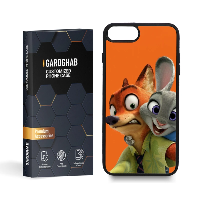 کاور گارد قاب مدل زوتوپیا مناسب برای گوشی موبایل اپل IPhone 7 Plus / 8 Plus