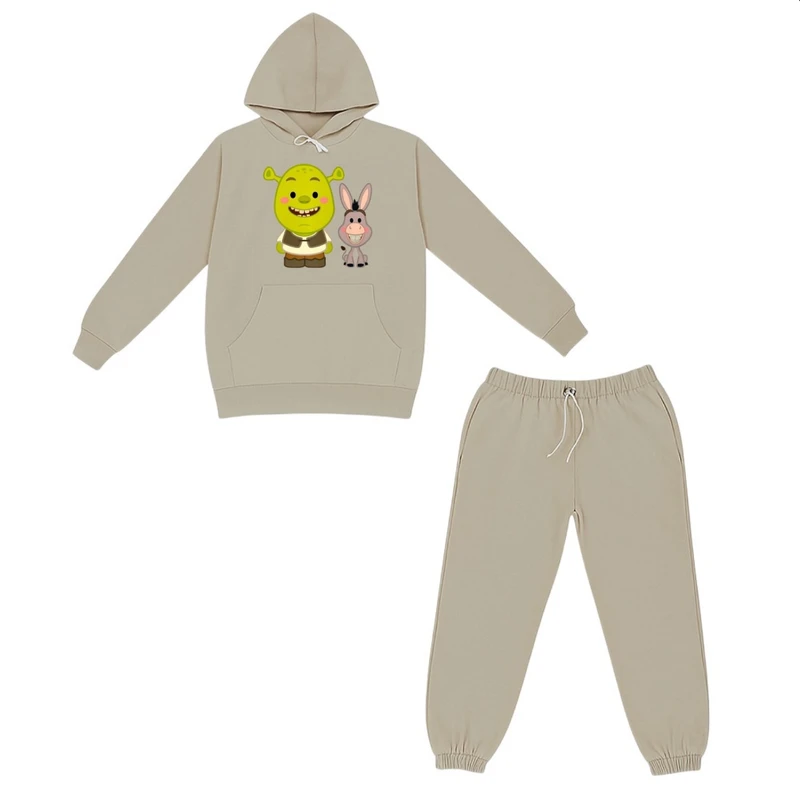 ست هودی و شلوار راحتی بچگانه مدل شرک کد p1 