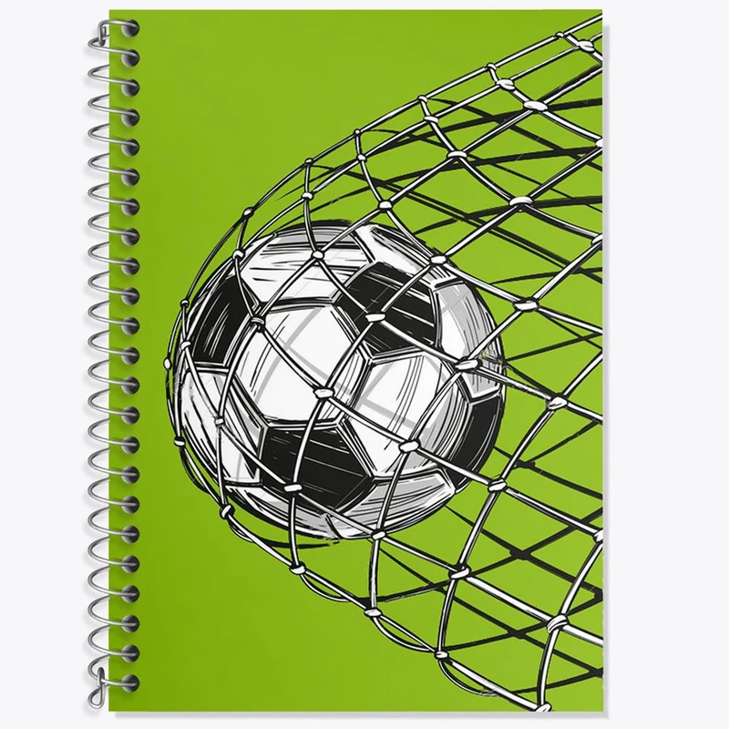 دفتر زبان 50 برگ خندالو مدل سه خط طرح فوتبال Football کد 25938