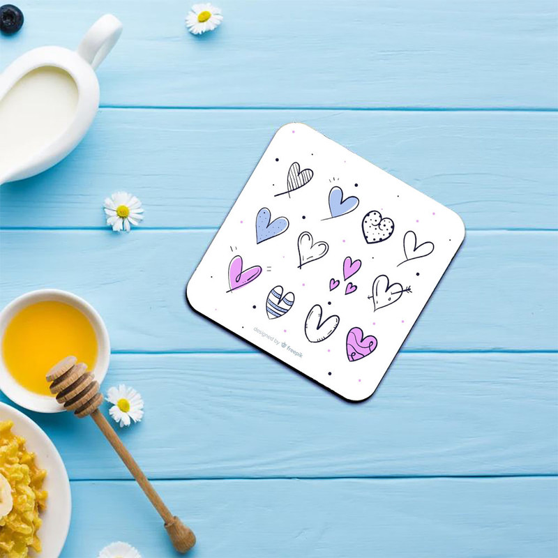 زیر لیوانی کاکتی طرح عاشقانه مدل mp37770