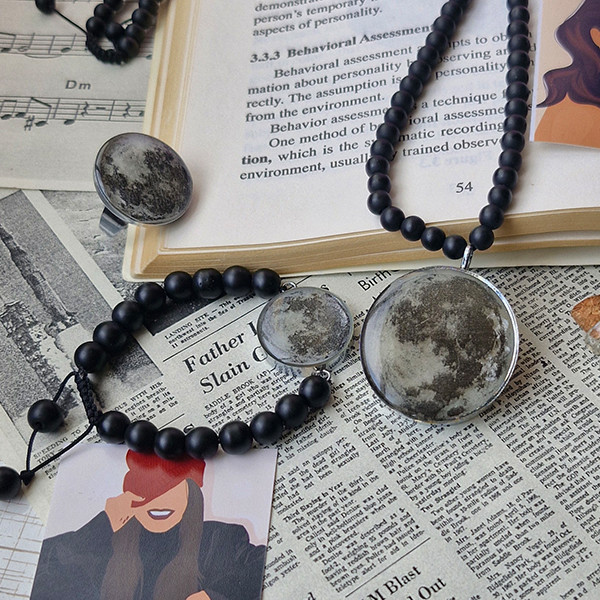 نیم ست دخترانه طرح ماه شبتاب