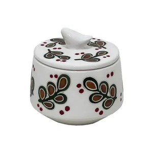 قندان سرامیکی مدل تک برگ