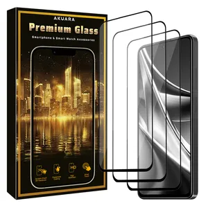 Akuara Premium FLL3 model Screen Protector For Xiaomi Redmi Note 14s Mobile Phone Pack of 3