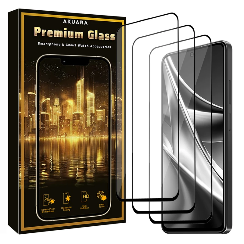 محافظ صفحه نمایش آکوآرا مدل Premium FLL3 مناسب برای گوشی موبایل سامسونگ Galaxy A37 بسته سه عددی
