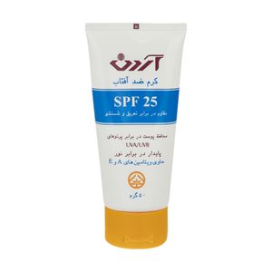 نقد و بررسی کرم ضد آفتاب آردن مدل SPF25 وزن 50 گرم توسط خریداران