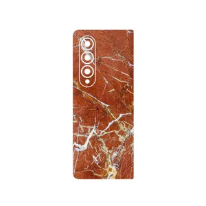MAHOOT Red Marble Cover Sticker for Samsung Galaxy Z Fold4