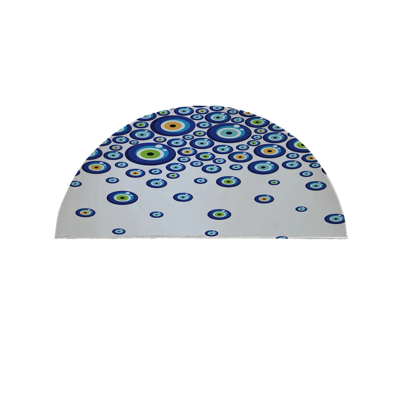 پادری مدل نیم دایره طرح چشم نظر کد 9071سایز 90×45 سانتی متر