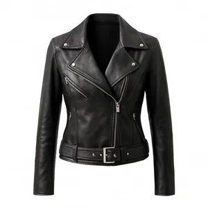 کت چرم زنانه مدل کوتاه اسپرت