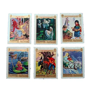 تمبر یادگاری مدل کارتونی کد bc-1748 مجموعه 6 عددی