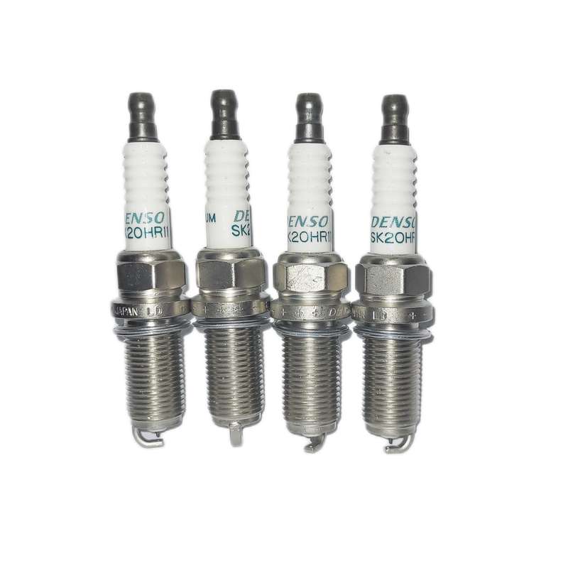 شمع خودرو دنسو مدل سوزنی ایریدیوم پایه بلند SK20HR11 ژاپن بسته 4 عددی