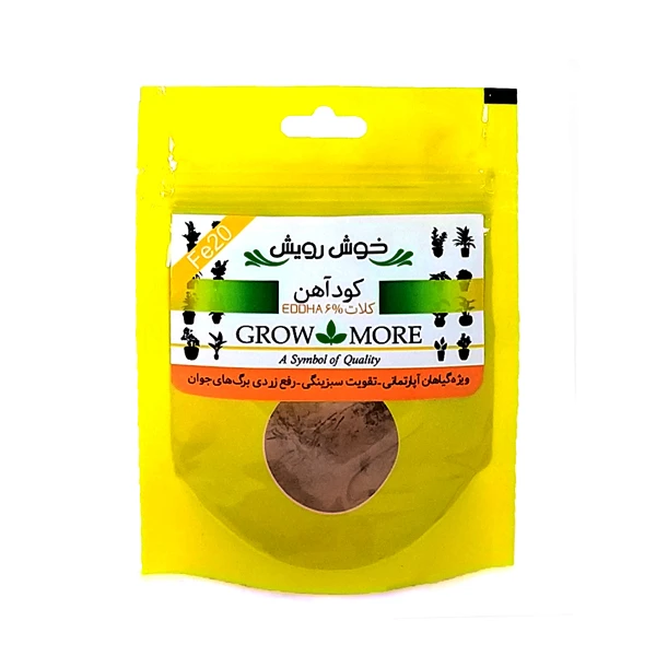 کود کلات آهن خوش رویش مدل Fe6%-EDDHA وزن 20 گرم