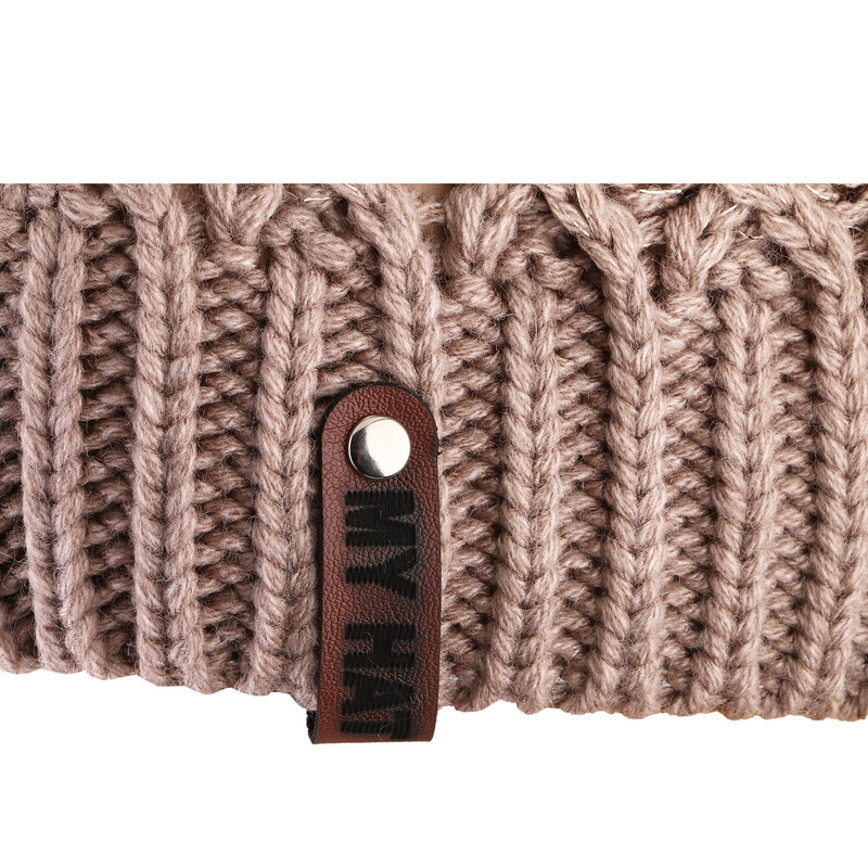 ست کلاه و شال گردن بافتنی طرح فرانسوی لمه کد 8371