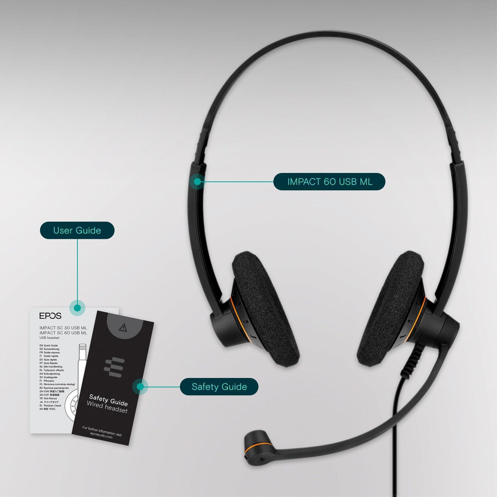 هدست سنهایزر مدل SC 60 USB ML -  - 2