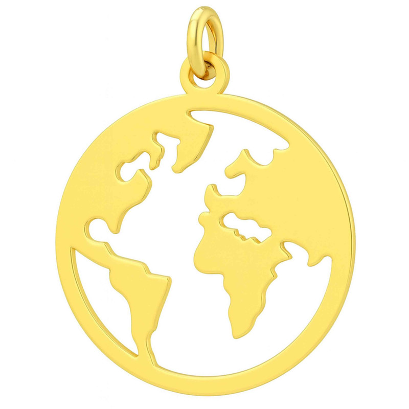 آویز گردنبند طلا 18 عیار زنانه گالری صادقی طرح دنیا آویز گردنبند طلا 18 عیار زنانه گالری صادقی طرح دنیا