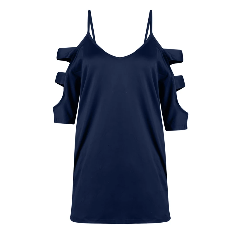 بلوز آستین کوتاه یقه باز زنانه شین مدل مجلسی ساحلی