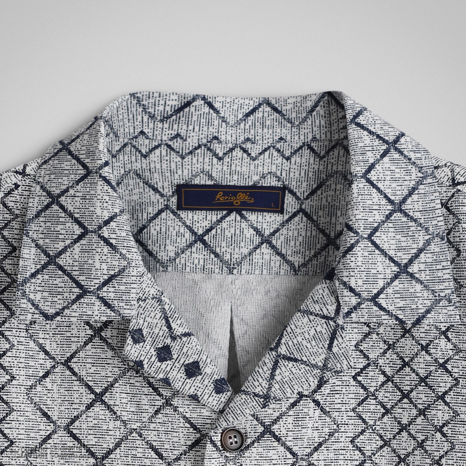 پیراهن آستین کوتاه یقه برگردان مردانه فریولی مدل 111200802 -  - 2