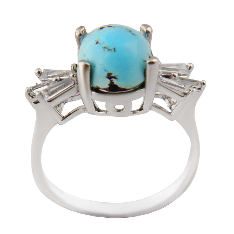 انگشتر نقره زنانه بازرگانی میلادی مدل سنگ فیروزه طبیعی نگین برلیان بدون ریزش آبکاری رادیوم کد AWR_1603 انگشتر نقره زنانه بازرگانی میلادی مدل سنگ فیروزه طبیعی نگین برلیان بدون ریزش آبکاری رادیوم کد AWR_1603