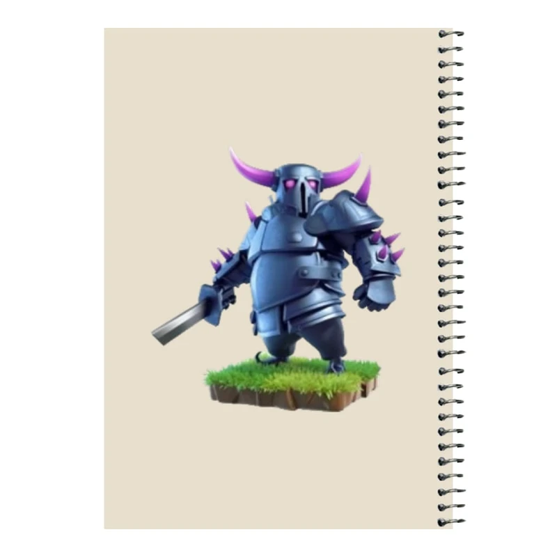 دفتر مشق 80 برگ اس جی مدل کلش رویال کد 11