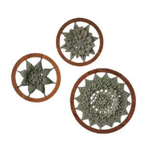 دیوارکوب بافتنی کد 003 مجموعه 3 عددی