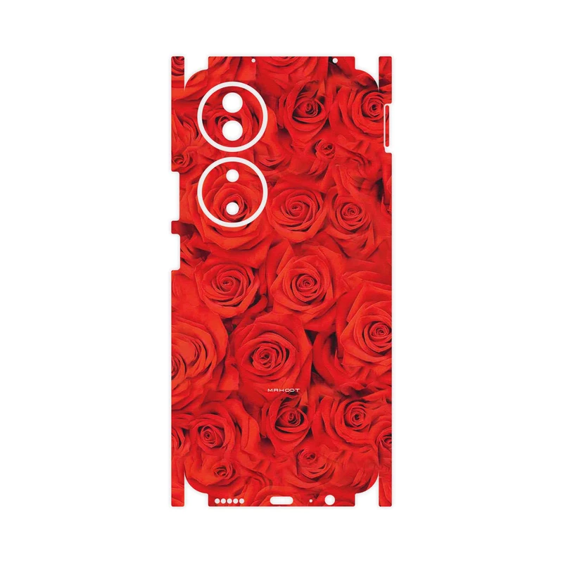 برچسب پوششی ماهوت مدل Red_Flower-FullSkin مناسب برای گوشی موبایل آنر X7b