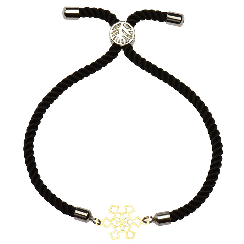دستبند طلا 18 عیار زنانه الن نار مدل برف کد ELN1446
