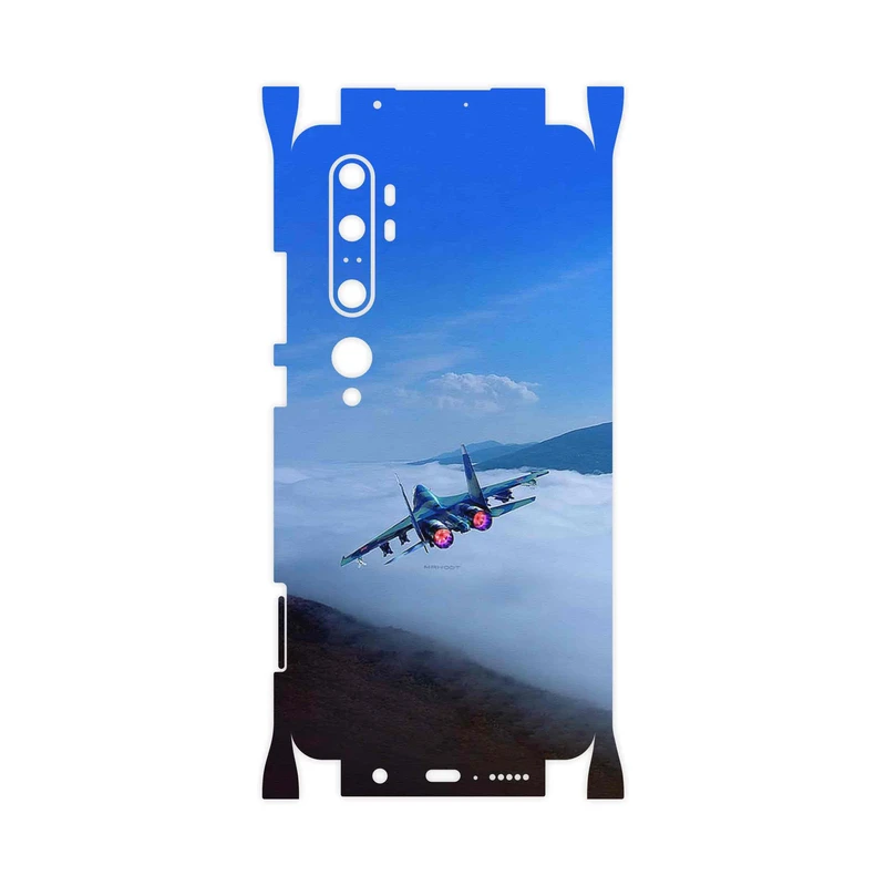 برچسب پوششی ماهوت مدل Fighter plane Su27-FullSkin مناسب برای گوشی موبایل شیائومی Mi Note 10 Pro