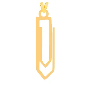 آویز گردنبند طلا 18 عیار زنانه کرابو مدل گیره کاغذ کد Kr31622