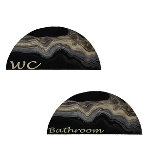  پادری طرح حمام و سرویس بهداشتی نیم دایره کد 9327مجموعه دو عددی