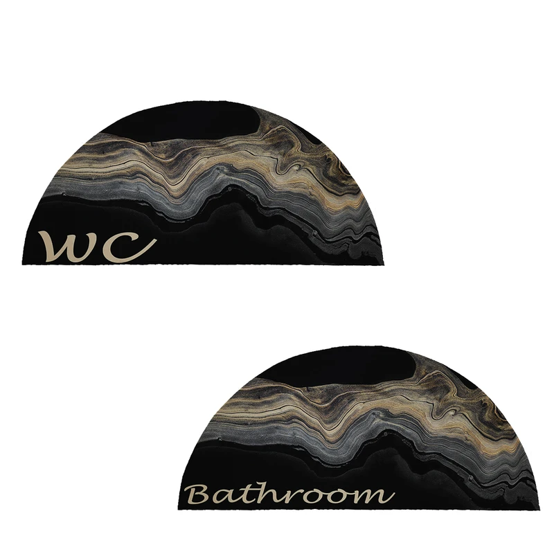  پادری طرح حمام و سرویس بهداشتی نیم دایره کد 9327مجموعه دو عددی