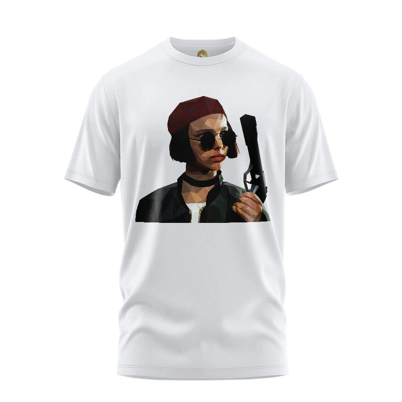 تی شرت آستین کوتاه زنانه هومرو مدل TW373 طرح لئون