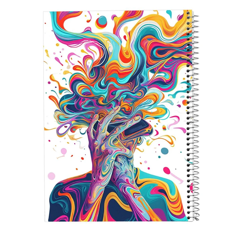 دفتر لیست خرید 50 برگ مدوپد مدل نقاشی آدم کد DF15698