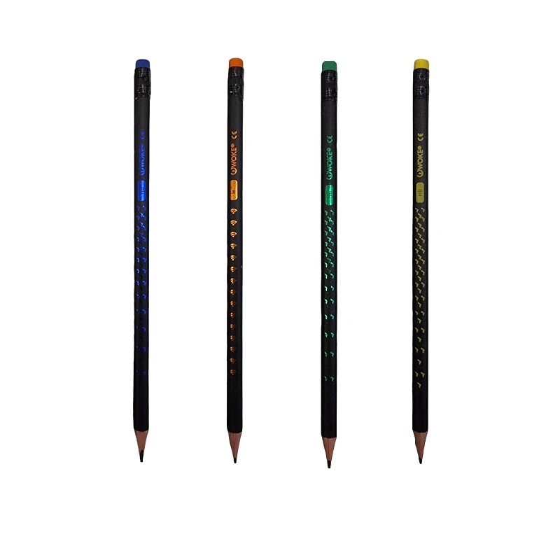 مداد مشکی وک مدل پاکن دار کد 20013  بسته 4 عددی