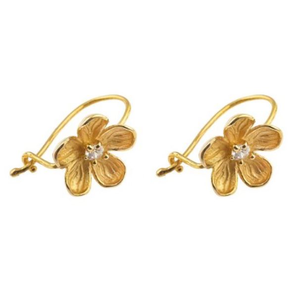 گوشواره طلا 18 عیار زنانه دوست خوب مدل dk471 -  - 2