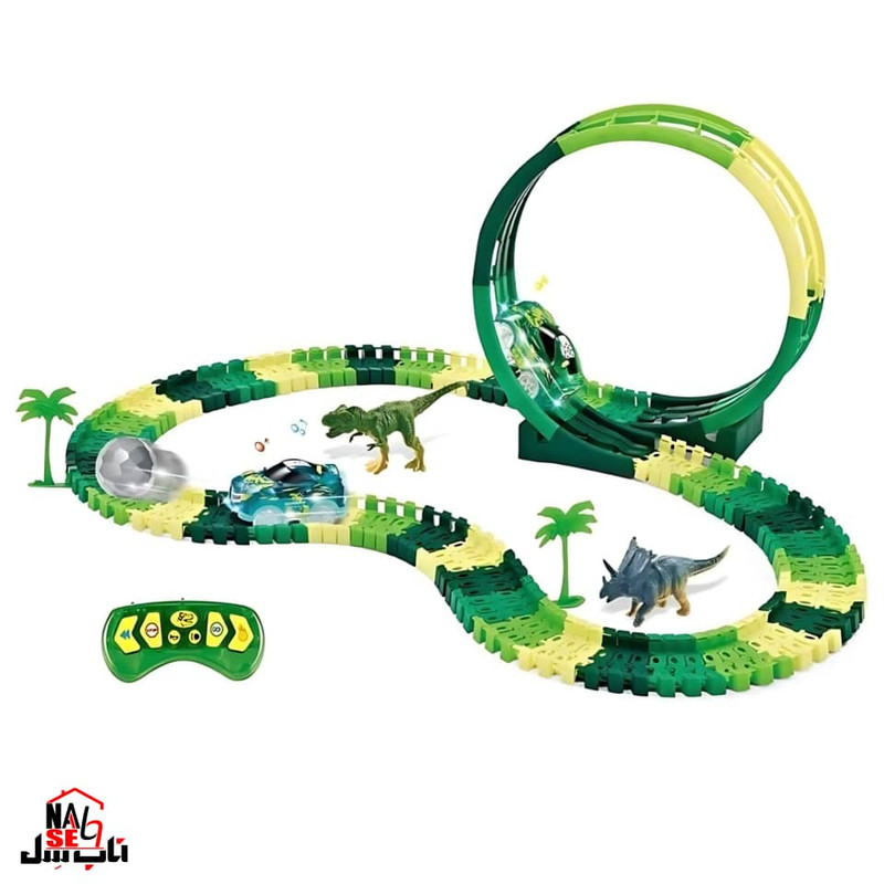 اسباب بازی ناب سل مدل ترن هوایی کنترلی دایناسور طرح DINOTRACK