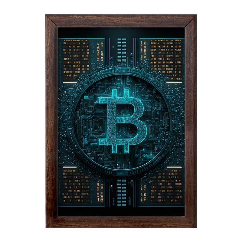 تابلو خندالو طرح بیت کوین (Bitcoin) کد F1640