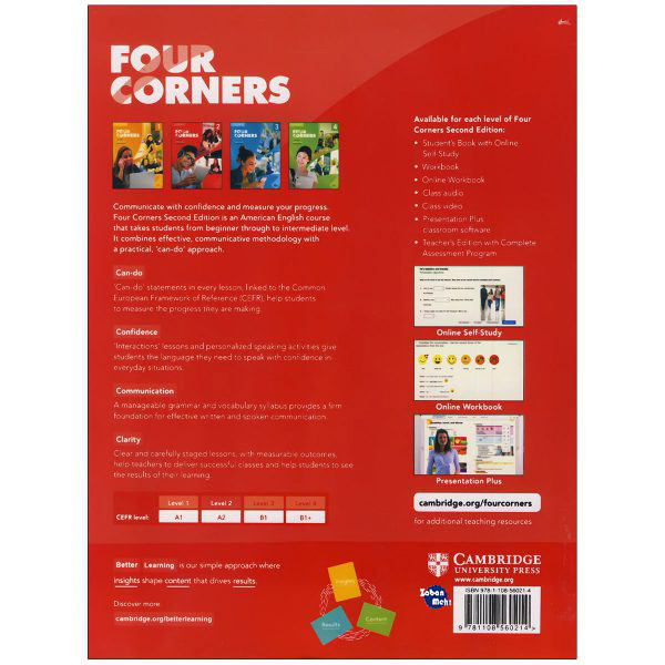 کتاب Four Corners 2 اثر Jack C.Richard and David Bohlke انتشارات زبان مهر کتاب Four Corners 2 اثر Jack C.Richard and David Bohlke انتشارات زبان مهر