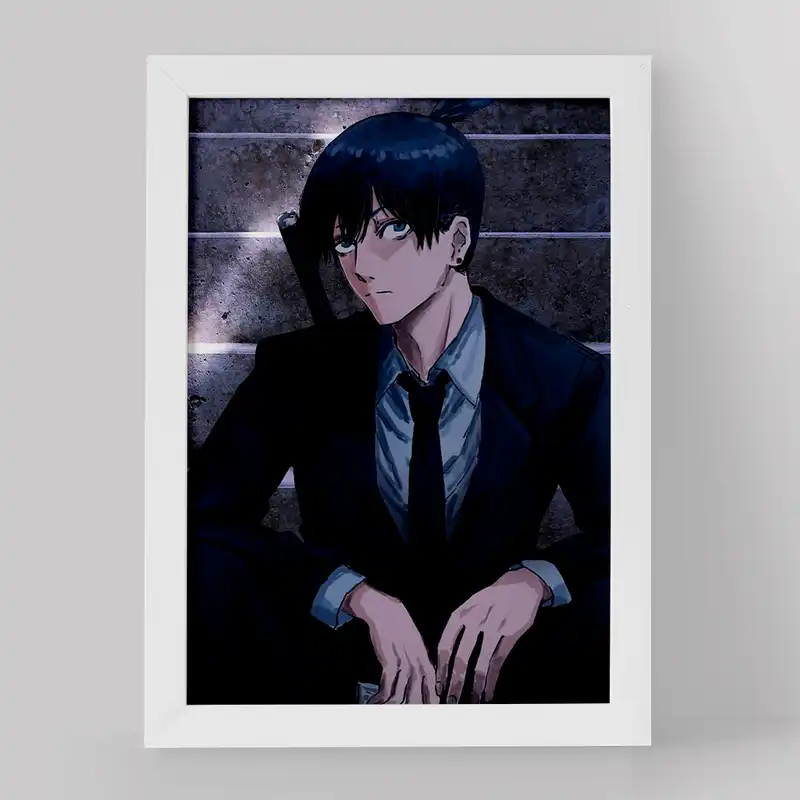 تابلو خندالو مدل هایاکاوا انیمه مرد اره ای کد 17967