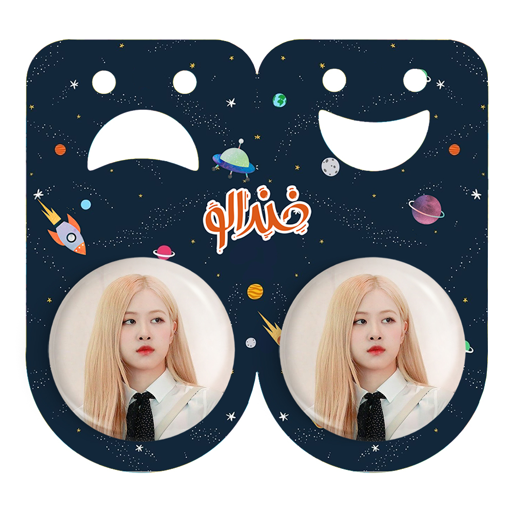 پیکسل خندالو مدل رزی بلک پینک کد 14380 به همراه مگنت