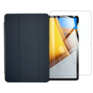 کیف کلاسوری مدل Smart مناسب برای تبلت شیائومی Redmi Pad Pro / Poco Pad به همراه محافظ صفحه نمایش