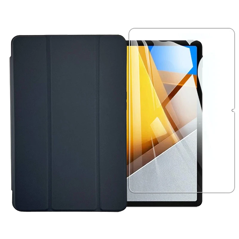 کیف کلاسوری مدل Smart مناسب برای تبلت شیائومی Redmi Pad Pro / Poco Pad به همراه محافظ صفحه نمایش