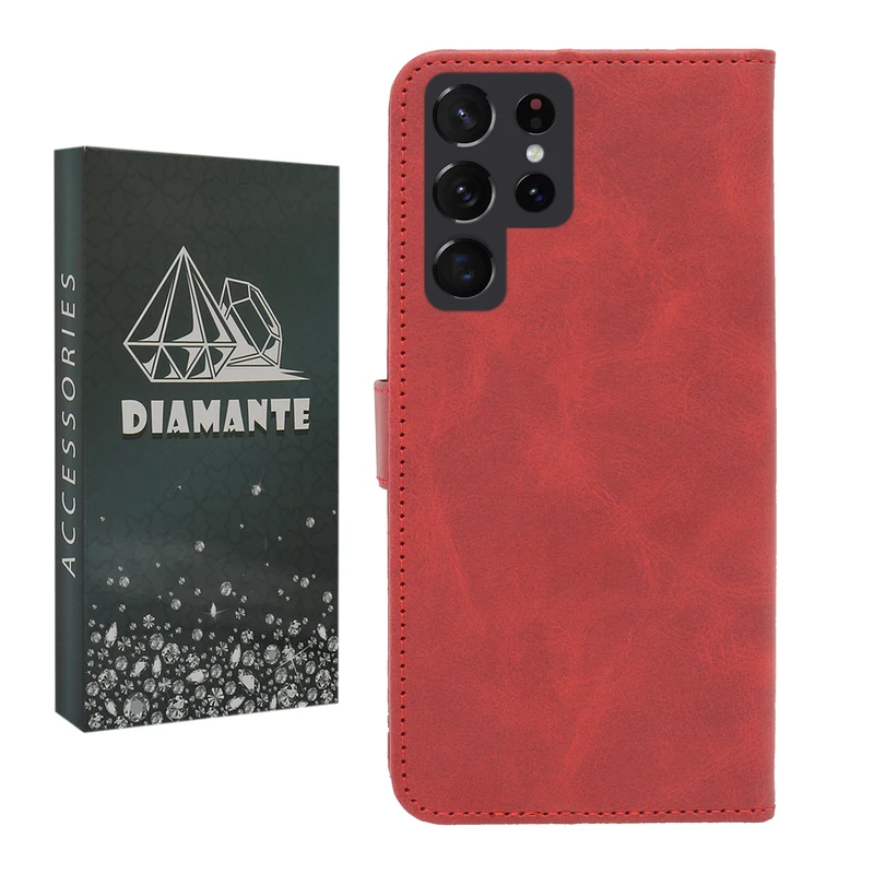 کیف کلاسوری دیامانته مدل Bersa Bk مناسب برای گوشی موبایل سامسونگ Galaxy S21 Ultra